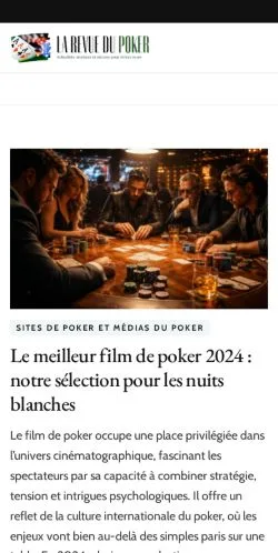 Podgląd witryny La Revue Du Poker, medium z kraju Francja do artykułów sponsorowanych