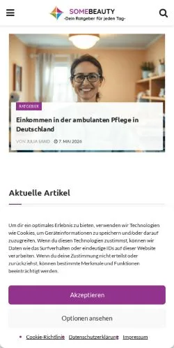 Anteprima del sito Somebeauty, media di Germania per articoli sponsorizzati