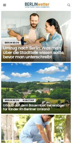 Anteprima del sito Berlin Wetter, media di Germania per articoli sponsorizzati