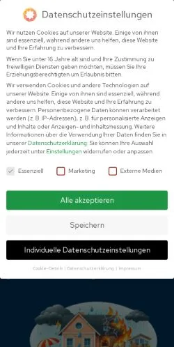 Vista previa del sitio ImmoSecura, medio de Alemania para artículos patrocinados