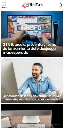 Vista previa del sitio Itsit, medio de España para artículos patrocinados