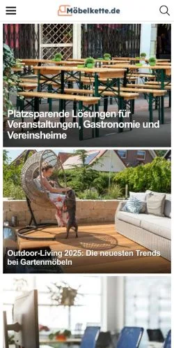Anteprima del sito Möbelkette, media di Germania per articoli sponsorizzati
