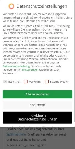 스폰서 기사용 독일 매체 Spülmaschinen Kaufratgeber 사이트 미리보기