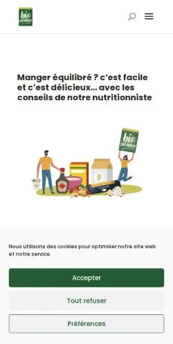 Anteprima del sito Bio Par Nature, media di Francia per articoli sponsorizzati