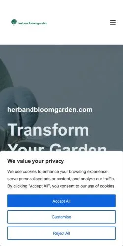 Anteprima del sito Home - Herbandbloomgarden, media di Stati Uniti per articoli sponsorizzati