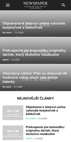 Podgląd witryny ŽENA in, medium z kraju Stany Zjednoczone do artykułów sponsorowanych