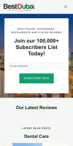 Anteprima del sito Best Dubai, media di Stati Uniti per articoli sponsorizzati