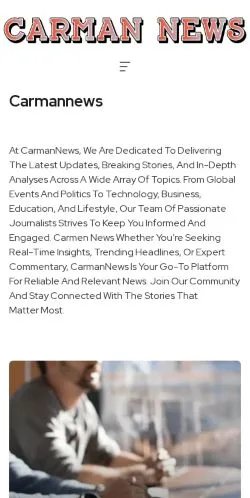 Anteprima del sito Carmannews, media di Stati Uniti per articoli sponsorizzati