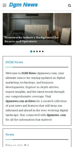 Anteprima del sito Dgmnews, media di Stati Uniti per articoli sponsorizzati