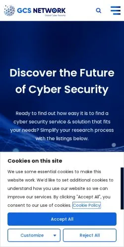 Preview of the GCS Network website, a media outlet in United States for sponsored articles