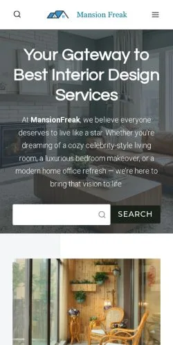 スポンサード記事向けのアメリカ合衆国メディア、Mansion Freakのサイトプレビュー