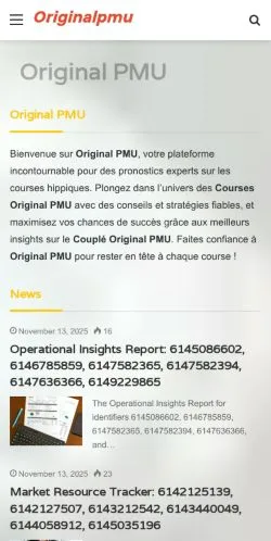 Förhandsvisning av webbplatsen OriginalPMU, medium i USA för sponsrade artiklar