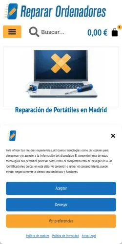 Anteprima del sito Servicio Técnico Hortaleza, media di Spagna per articoli sponsorizzati
