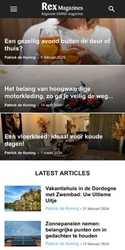 Vorschau der Website Rex Magazines, Medium aus Niederlande für gesponserte Artikel