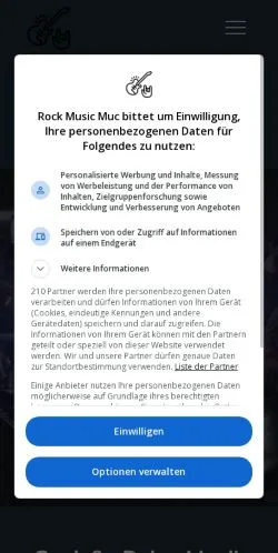 Anteprima del sito Rockmusik in München, media di Germania per articoli sponsorizzati