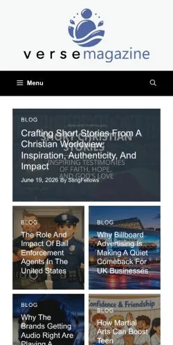 Aperçu du site Verse Magazine, média de États-Unis pour articles sponsorisés