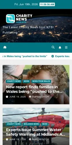 Anteprima del sito Charity News Desk, media di Regno Unito per articoli sponsorizzati