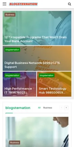 Anteprima del sito BlogsTerNation, media di Stati Uniti per articoli sponsorizzati