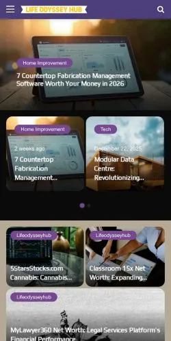 Anteprima del sito Life Odyssey Hub, media di Stati Uniti per articoli sponsorizzati