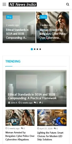 Anteprima del sito NS News India, media di Stati Uniti per articoli sponsorizzati