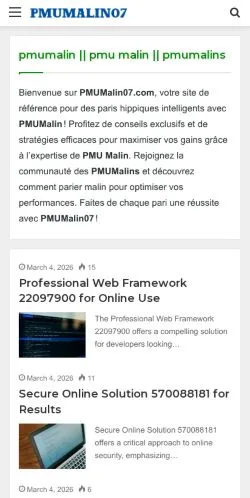 Preview of the Pmumalin website, a media outlet in United States for sponsored articles