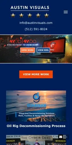 Anteprima del sito Austin Visuals, media di Stati Uniti per articoli sponsorizzati