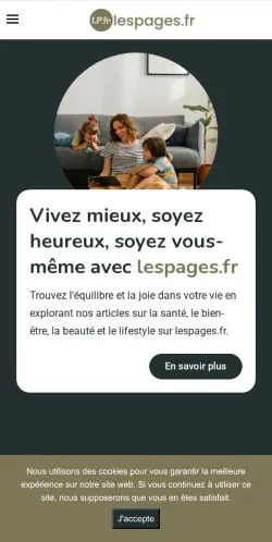 스폰서 기사용 프랑스 매체 Les Pages 사이트 미리보기