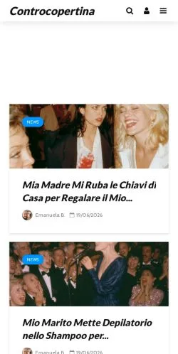 Anteprima del sito Controcopertina, media di Italia per articoli sponsorizzati