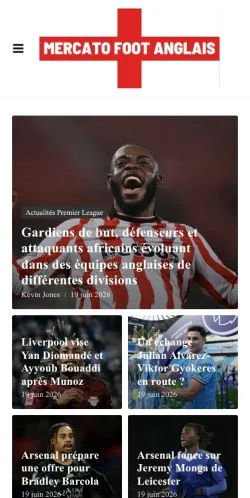Anteprima del sito Mercato Foot Anglais, media di Francia per articoli sponsorizzati