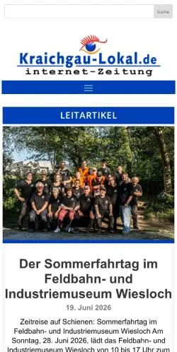 Anteprima del sito Kraichgau-Lokal, media di Germania per articoli sponsorizzati