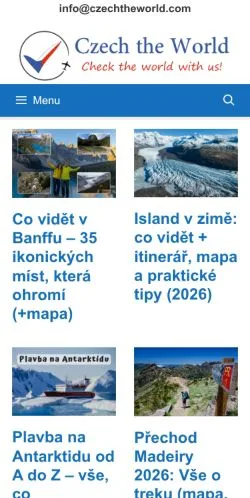스폰서 기사용 체코 매체 Czech The World 사이트 미리보기