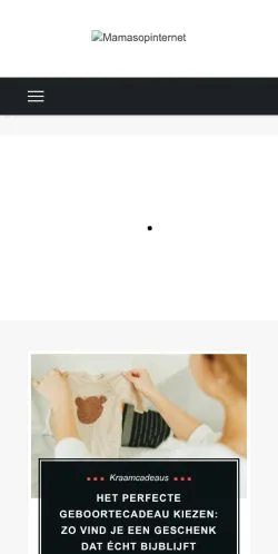 Anteprima del sito Mamablog Mamasopinternet, media di Paesi Bassi per articoli sponsorizzati