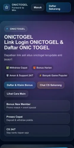 Forhåndsvisning av nettstedet Onictogel, medium fra Indonesia for sponsede artikler