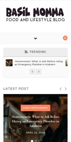 Vorschau der Website BasilMomma, Medium aus Vereinigte Staaten für gesponserte Artikel