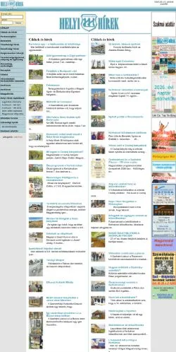Anteprima del sito Helyi Hírek online, media di Ungheria per articoli sponsorizzati
