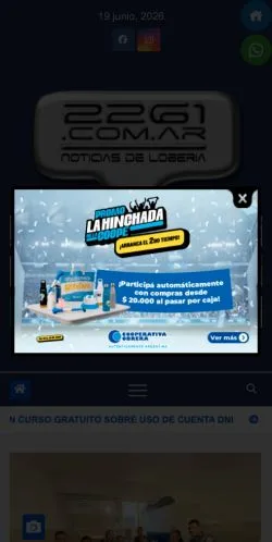 Aperçu du site 2261, média de Argentine pour articles sponsorisés