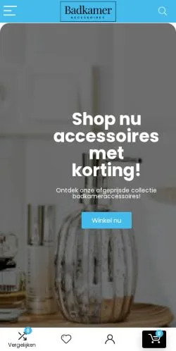 Anteprima del sito Badkamer Accessoires, media di Paesi Bassi per articoli sponsorizzati