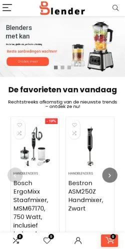 Pré-visualização do site Blender, meio de Bélgica para artigos patrocinados