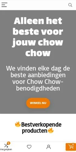Podgląd witryny Chow Chow, medium z kraju Belgia do artykułów sponsorowanych