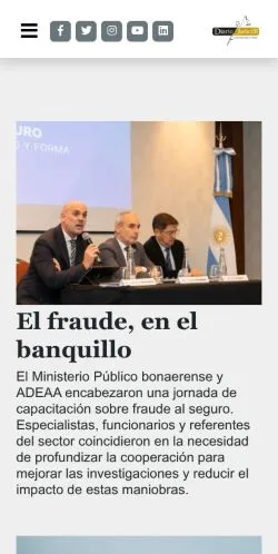 Anteprima del sito Diario Judicial, media di Stati Uniti per articoli sponsorizzati