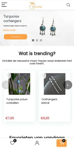 Preview of the Divone website, a media outlet in Netherlands for sponsored articles