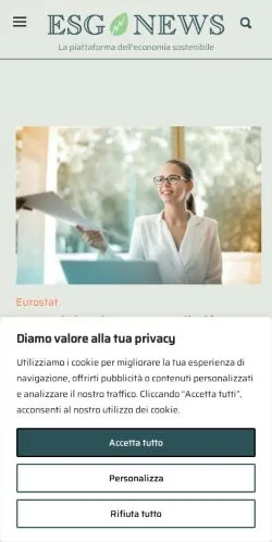 Anteprima del sito ESG News, media di Italia per articoli sponsorizzati