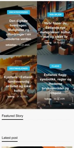 스폰서 기사용 노르웨이 매체 Den Digitale Hverdagen 사이트 미리보기