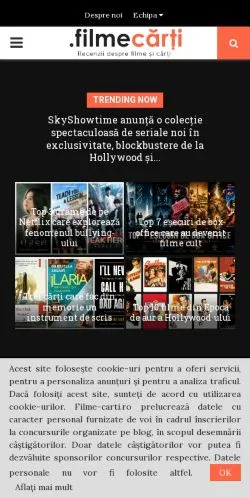 Anteprima del sito Recenzii filme și cărți, media di Romania per articoli sponsorizzati