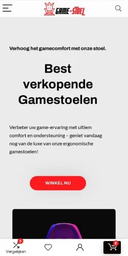 Podgląd witryny Game Stoel, medium z kraju Holandia do artykułów sponsorowanych
