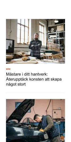 Anteprima del sito lyxman.se, media di Svezia per articoli sponsorizzati