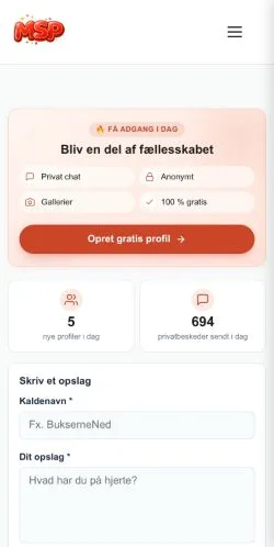 Anteprima del sito Mandsøgerpik, media di Danimarca per articoli sponsorizzati