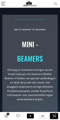 スポンサード記事向けのオランダメディア、Mini-Beamerのサイトプレビュー