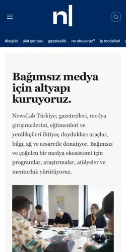 Anteprima del sito Newslabtürkiye, media di Turchia per articoli sponsorizzati