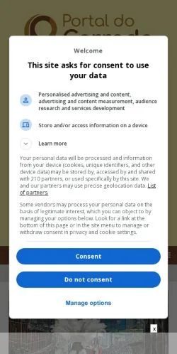 Anteprima del sito Portal do Cerrado, media di Brasile per articoli sponsorizzati